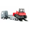 Siku MAN sunkvežimis su buldozeriu, Sunkvežimio / priekabos modelis, 1:87, MAN, Pilka, Raudona, Kinija