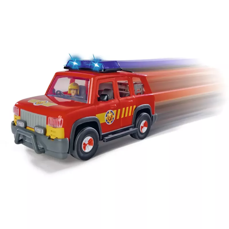 Žaislinė transporto priemonė Simba‑Dickie Fireman Sam First Responder Vehicle – žaidimų rinkinio automobilis gelbėjimo vaidmenų žaidimams