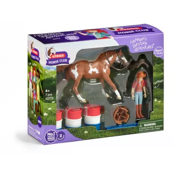 schleich HORSE CLUB Hannah's Western Adventures, 5 metai(ų), Arkliai, Įvairiaspalvis, Plastikas
