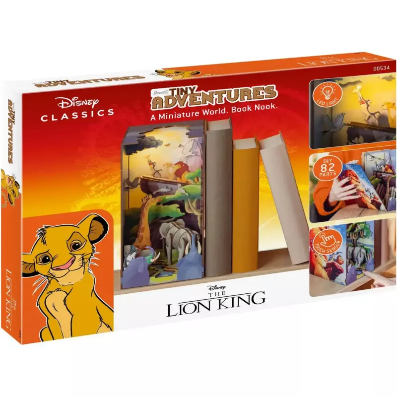 Plastikinis modelio rinkinys REVELL Tiny Adventures Disney The Lion King 00534 — mastelis nenurodytas, užfiksuojamos dalys, skirtas vaikams