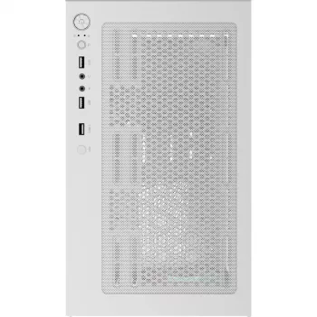 Tower PC korpusas AEROCOOL Viewport Mini-G-WT-v4 ARGB su dviem grūdinto stiklo plokštėmis, baltas