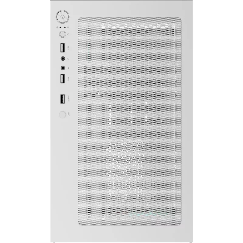 Tower PC korpusas AEROCOOL Viewport Mini-G-WT-v4 ARGB su dviem grūdinto stiklo plokštėmis, baltas