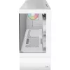 Tower PC korpusas AEROCOOL Viewport Mini-G-WT-v4 ARGB su dviem grūdinto stiklo plokštėmis, baltas