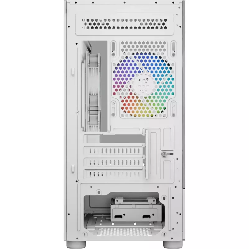Tower PC korpusas AEROCOOL Viewport Mini-G-WT-v4 ARGB su dviem grūdinto stiklo plokštėmis, baltas