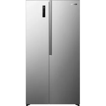 Šaldytuvas Gorenje Side by side NRS917E41X SI, laisvai pastatomas, amerikietiškos durys, pilka, 2 durys, jutiklinis valdymas, LED