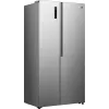 Šaldytuvas Gorenje Side by side NRS917E41X SI, laisvai pastatomas, amerikietiškos durys, pilka, 2 durys, jutiklinis valdymas, LED