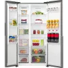 Šaldytuvas Gorenje Side by side NRS917E41X SI, laisvai pastatomas, amerikietiškos durys, pilka, 2 durys, jutiklinis valdymas, LED