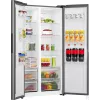 Šaldytuvas Gorenje Side by side NRS917E41X SI, laisvai pastatomas, amerikietiškos durys, pilka, 2 durys, jutiklinis valdymas, LED