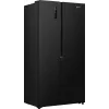 Gorenje HZF55082 NRS917E41BX G400, laisvai pastatomas, amerikietiškos durys, juoda, 2 durys (-ų), lietimui jautrus, LED