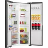 Gorenje HZF55082 NRS917E41BX G400, laisvai pastatomas, amerikietiškos durys, juoda, 2 durys (-ų), lietimui jautrus, LED