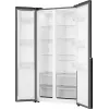 Gorenje HZF55082 NRS917E41BX G400, laisvai pastatomas, amerikietiškos durys, juoda, 2 durys (-ų), lietimui jautrus, LED