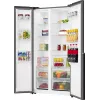 Gorenje HZF55082 NRS917E41BX G400, laisvai pastatomas, amerikietiškos durys, juoda, 2 durys (-ų), lietimui jautrus, LED