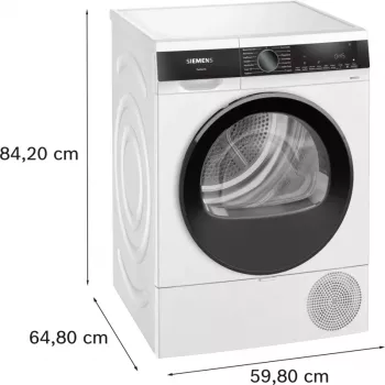 Siemens iQ500 WQ33G2D41 skalbinių džiovyklė laisvai pastatoma priekinio įkrovimo 9 kg balta