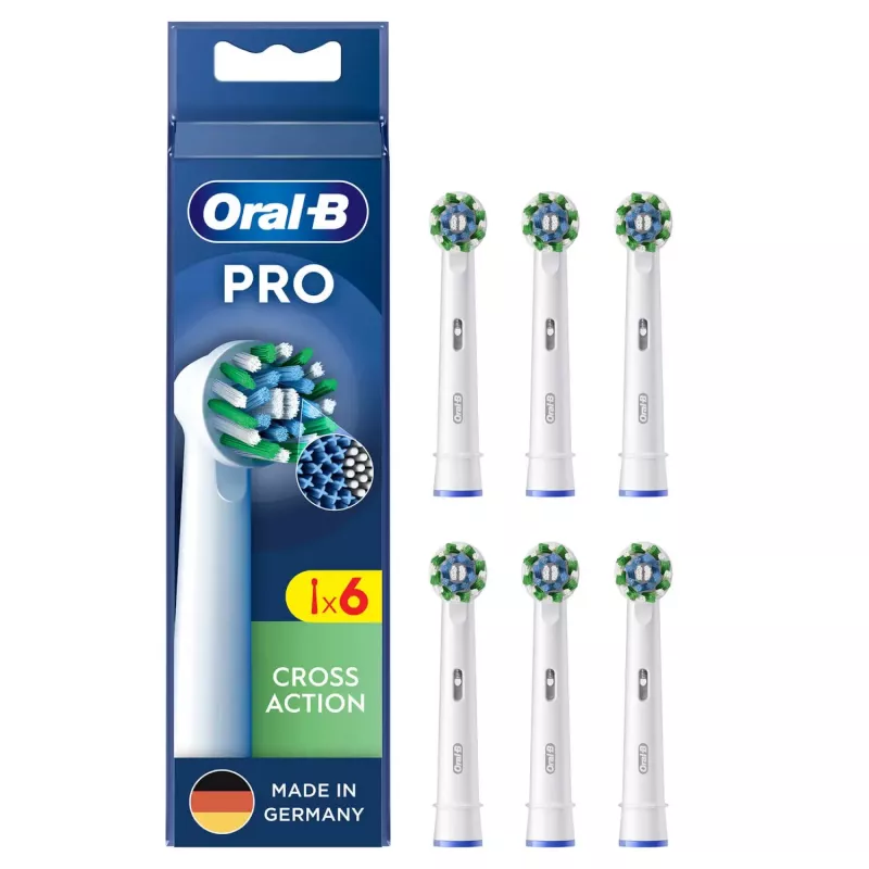 Oral-B CrossAction 6 vnt. Balti