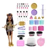 Monster High Scary Sweet Birthday Cake rinkinys su Clawdeen Wolf lėle ir daugiau nei 20 dekoravimo priedų