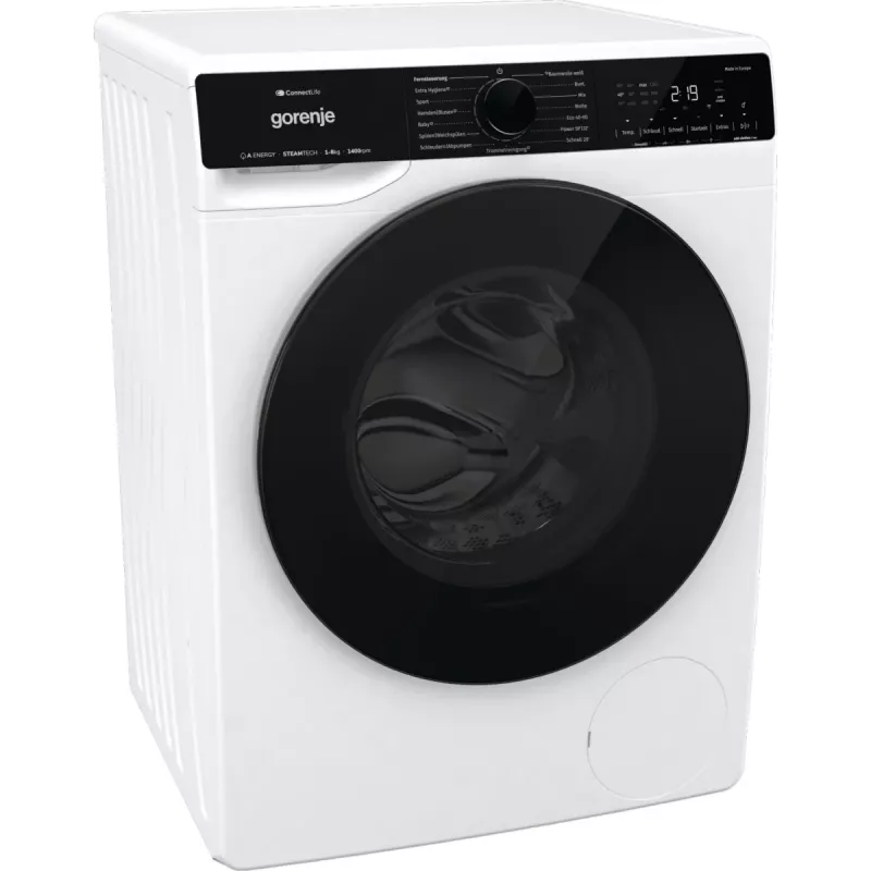 Gorenje WPNA84A2TS skalbimo mašina priekinio įkrovimo 8 kg 1400 aps./min. Juoda, Balta