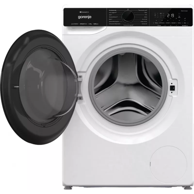 Gorenje WPNA84A2TS skalbimo mašina priekinio įkrovimo 8 kg 1400 aps./min. Juoda, Balta