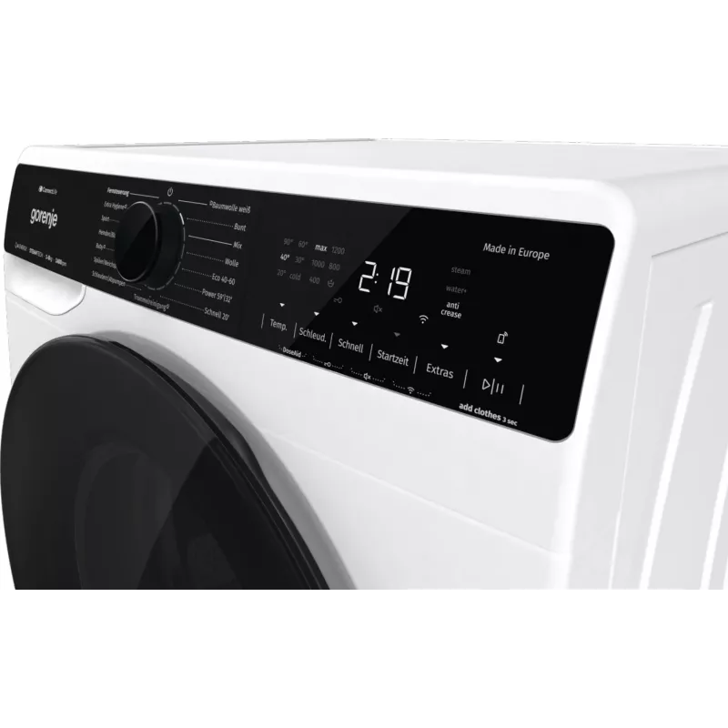 Gorenje WPNA84A2TS skalbimo mašina priekinio įkrovimo 8 kg 1400 aps./min. Juoda, Balta