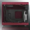 RAIJINTEK METIS PLUS Mini bokšto korpusas raudonas — Mini-ITX, 1x 3,5 colio lizdas, 4x 2,5 colio lizdai, 120 mm ventiliatoriai