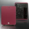 RAIJINTEK METIS PLUS Mini bokšto korpusas raudonas — Mini-ITX, 1x 3,5 colio lizdas, 4x 2,5 colio lizdai, 120 mm ventiliatoriai