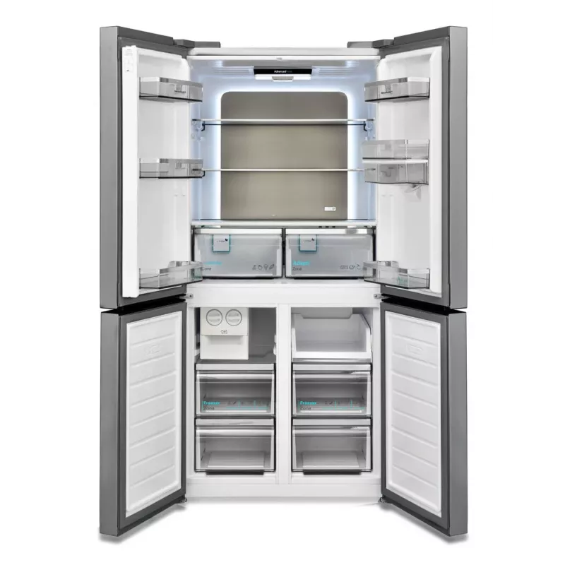 Sharp SJ-NFA35IHDPD-EU šaldytuvas side-by-side, pastatomas, 487 l, nerūdijantis plienas