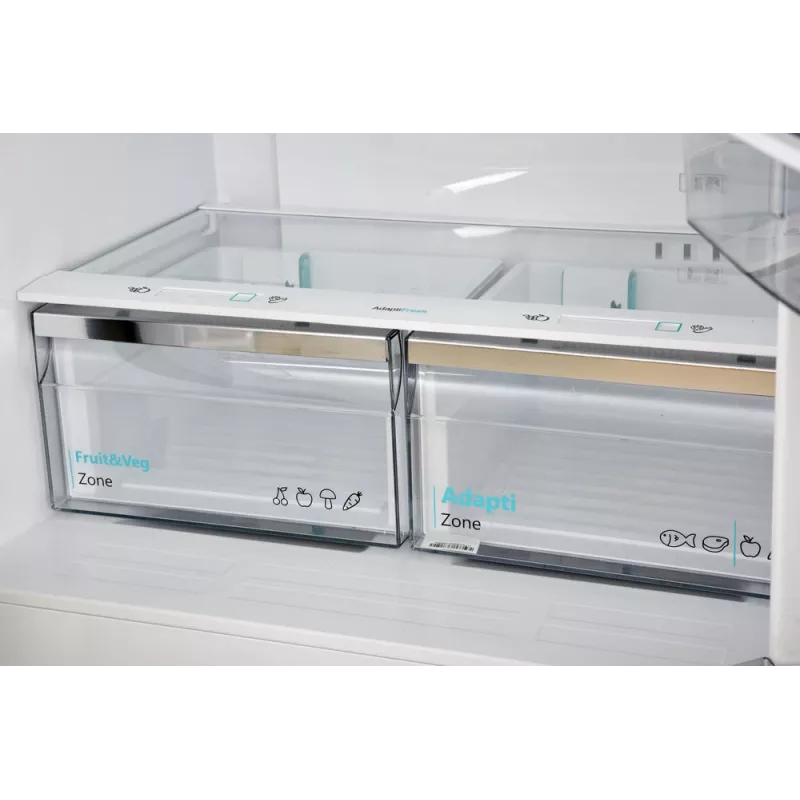 Sharp SJ-NFA35IHDPD-EU šaldytuvas side-by-side, pastatomas, 487 l, nerūdijantis plienas