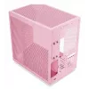 HYTE Y70 Milk Midi Tower PC korpusas, rožinis — palaiko 120/140 mm ventiliatorius, 2,5 colio ir 3,5 colio diskus, apačioje montuojamą PSU, 320×470×470 mm