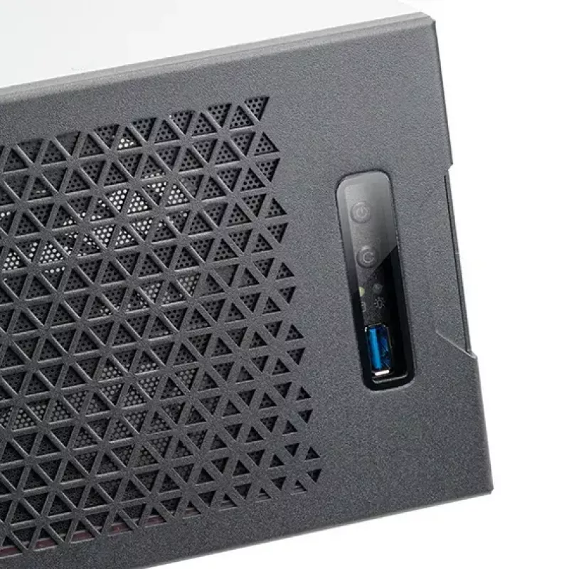 SILVERSTONE SST-RM31 stelažinis serverio korpusas — stelažinis formos faktorius, palaikymas SFX/SFX-L maitinimo šaltiniams, 2×3,5 colio + 2×2,5 colio nišos, USB 3.2 Gen1