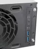 SILVERSTONE SST-RM31 stelažinis serverio korpusas — stelažinis formos faktorius, palaikymas SFX/SFX-L maitinimo šaltiniams, 2×3,5 colio + 2×2,5 colio nišos, USB 3.2 Gen1