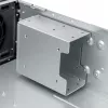 SILVERSTONE SST-RM31 stelažinis serverio korpusas — stelažinis formos faktorius, palaikymas SFX/SFX-L maitinimo šaltiniams, 2×3,5 colio + 2×2,5 colio nišos, USB 3.2 Gen1