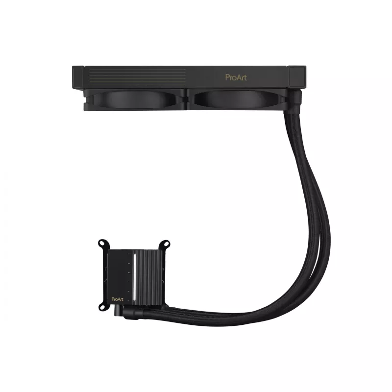 Viskas viename skysčio aušintuvas ASUS ProArt LC 240, 120 mm ventiliatoriai, juodas, palaiko LGA1700/AM5/AM4/115x/1200