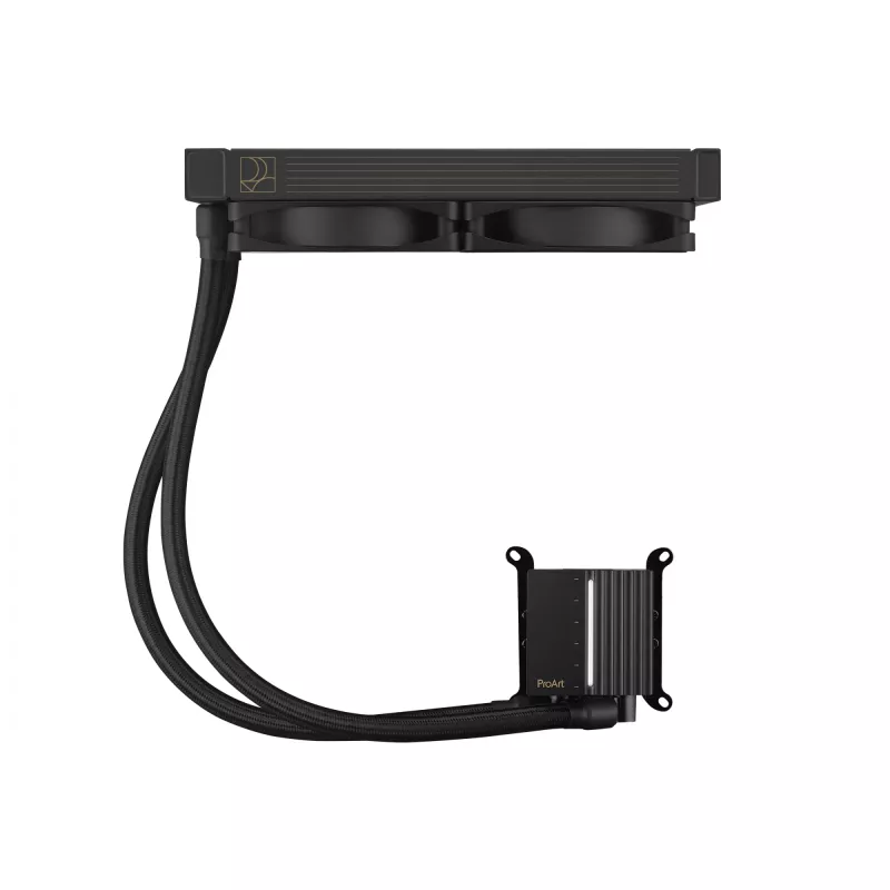 Viskas viename skysčio aušintuvas ASUS ProArt LC 240, 120 mm ventiliatoriai, juodas, palaiko LGA1700/AM5/AM4/115x/1200