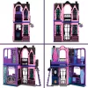 Monster High Boo-tique viešbučio lėlių namelis su šiurpiais siurprizais kiekviename kambaryje ir 13+ priedų