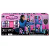 Monster High Boo-tique viešbučio lėlių namelis su šiurpiais siurprizais kiekviename kambaryje ir 13+ priedų