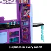 Monster High Boo-tique viešbučio lėlių namelis su šiurpiais siurprizais kiekviename kambaryje ir 13+ priedų