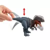 Jurassic World Rebirth Wild Roar Abelisaurus žaislinis dinozauras, uodega valdomas puolimo kąsnis ir garsas