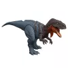 Jurassic World Rebirth Wild Roar Abelisaurus žaislinis dinozauras, uodega valdomas puolimo kąsnis ir garsas