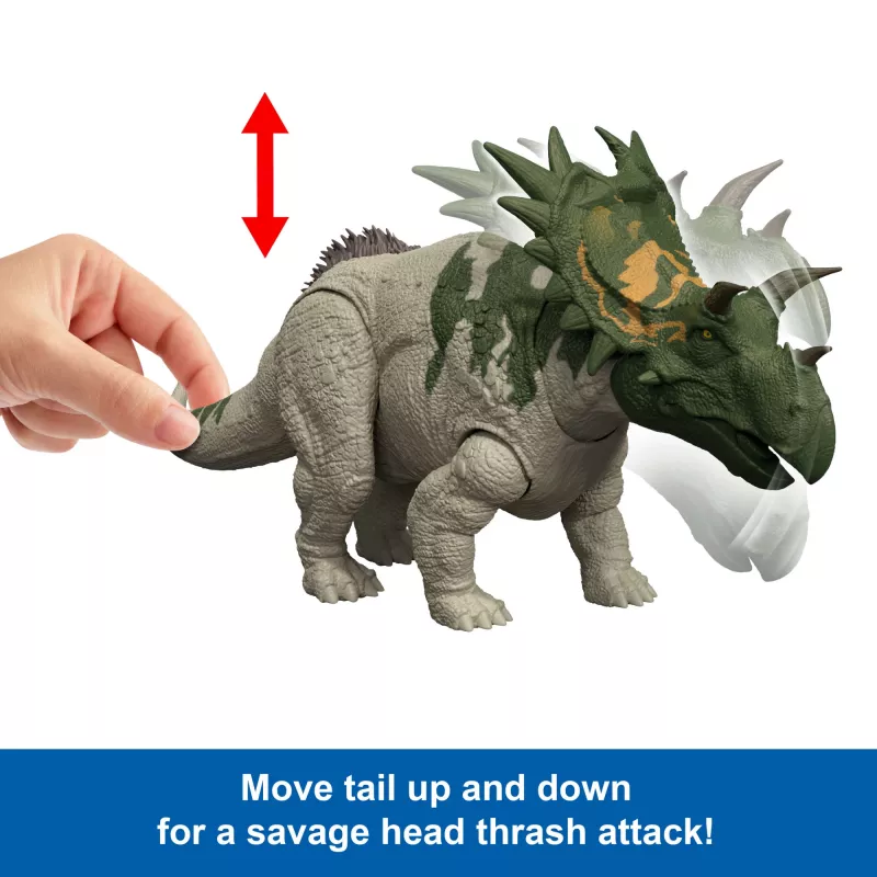 MATTEL Jurassic World Laukinis Riaumojimas Spiklipeus JGB89 — kolekcionuojama dinozaurų veiksmo figūrėlė