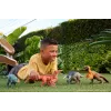Jurassic World Rebirth Wild Roar Aucasaurus žaislinis dinozauras, uodega valdomas atakos kąsnis ir garsas