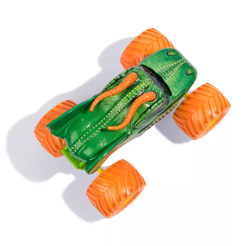 Monster Jam, oficialus monstrų sunkvežimis „Dragon“, kolekcinė metalinė transporto priemonė, mastelis 1:24, žaislai berniukams ir mergaitėms nuo 3 metų