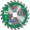 Diskinių pjūklų diskų rinkinys Einhell-KWB 584795, Ø165 mm, kiaurymė 20 mm, 3 vnt. medžio drožlių plokštėms, kietmedžiui, fanerai, plastikui, spygliuočiams