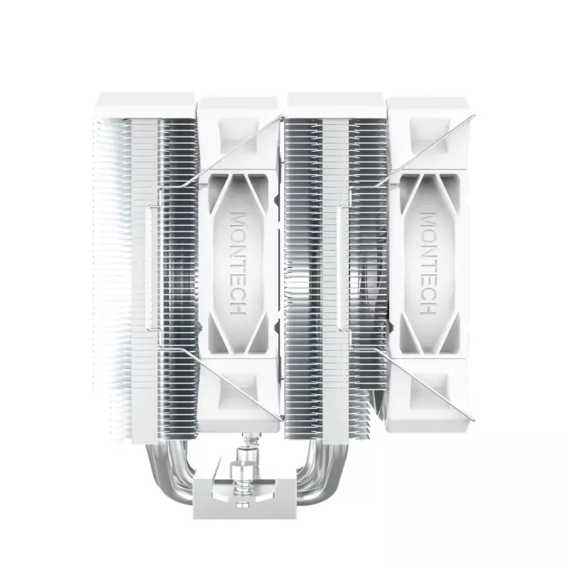 CPU aušintuvas Montech NX600 (baltas) su 120 mm ventiliatoriumi, suderinamas oro aušintuvas staliniams procesoriams