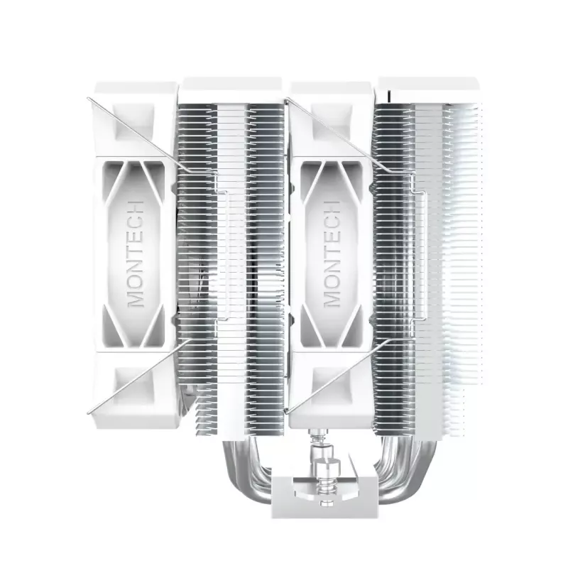 CPU aušintuvas Montech NX600 (baltas) su 120 mm ventiliatoriumi, suderinamas oro aušintuvas staliniams procesoriams
