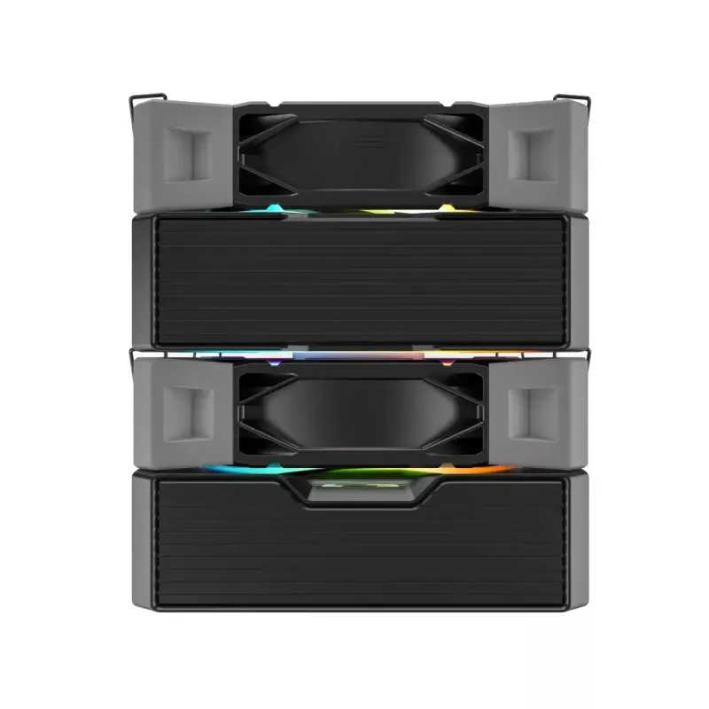 CPU aušintuvas Montech NX600 ARGB, juodas, 120 mm ventiliatorius, ARGB apšvietimas