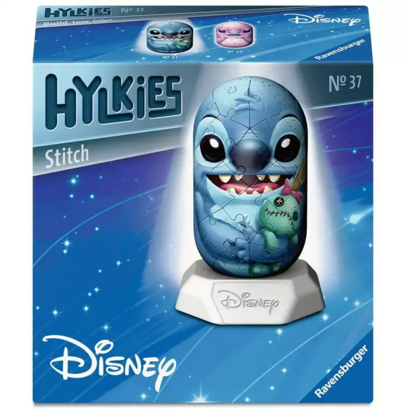 3D dėlionė Ravensburger Disney Stitch Hylkies — figūros formos 3D figūra