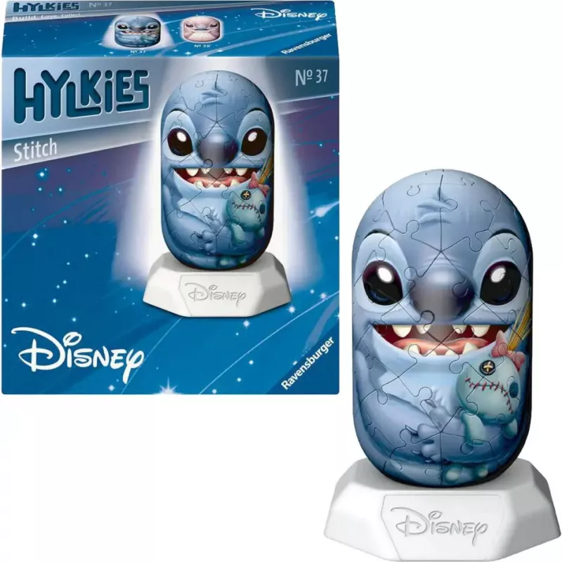 3D dėlionė Ravensburger Disney Stitch Hylkies — figūros formos 3D figūra