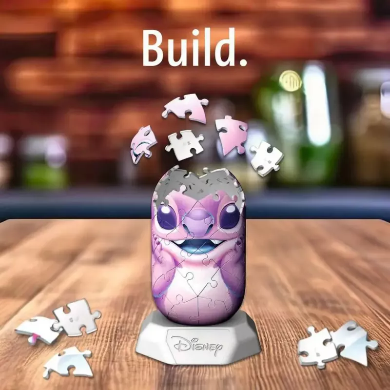 3D dėlionė Ravensburger Disney Stitch - Angel figūrėlė, sujungiamos putplasčio dalys, modelis 12008045