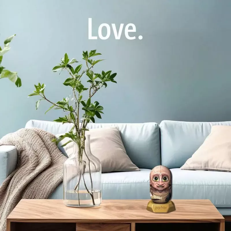 3D dėlionė Ravensburger Hylkies Haris Poteris Dobis, putplasčio tarpusavyje sujungiamos dalys, surinkta figūrėlė