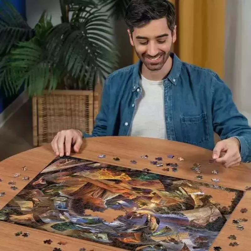 Dėlionė Ravensburger 12001810, 1000 vienetų, Fantastika — Žiedų valdovas, 700 mm plotis
