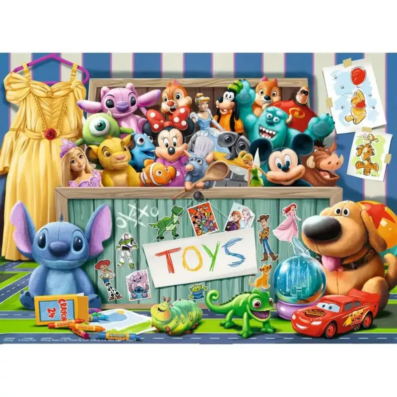 Vaikiška dėlionė Ravensburger Disney Pixar Toy Collection — 100 dalių